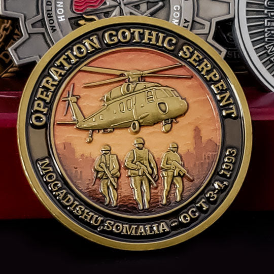 Operation Gothic Serpent Challenge Coin – Battle of Mogadishu Commemorative Coin