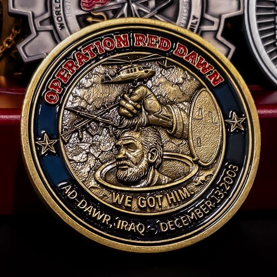 Operation Red Dawn Challenge Coin – Saddam Hussein Capture Commemorative
