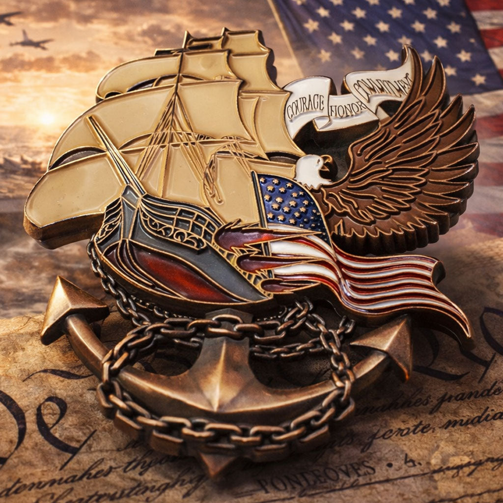 USS  Constitution Challenge Coin