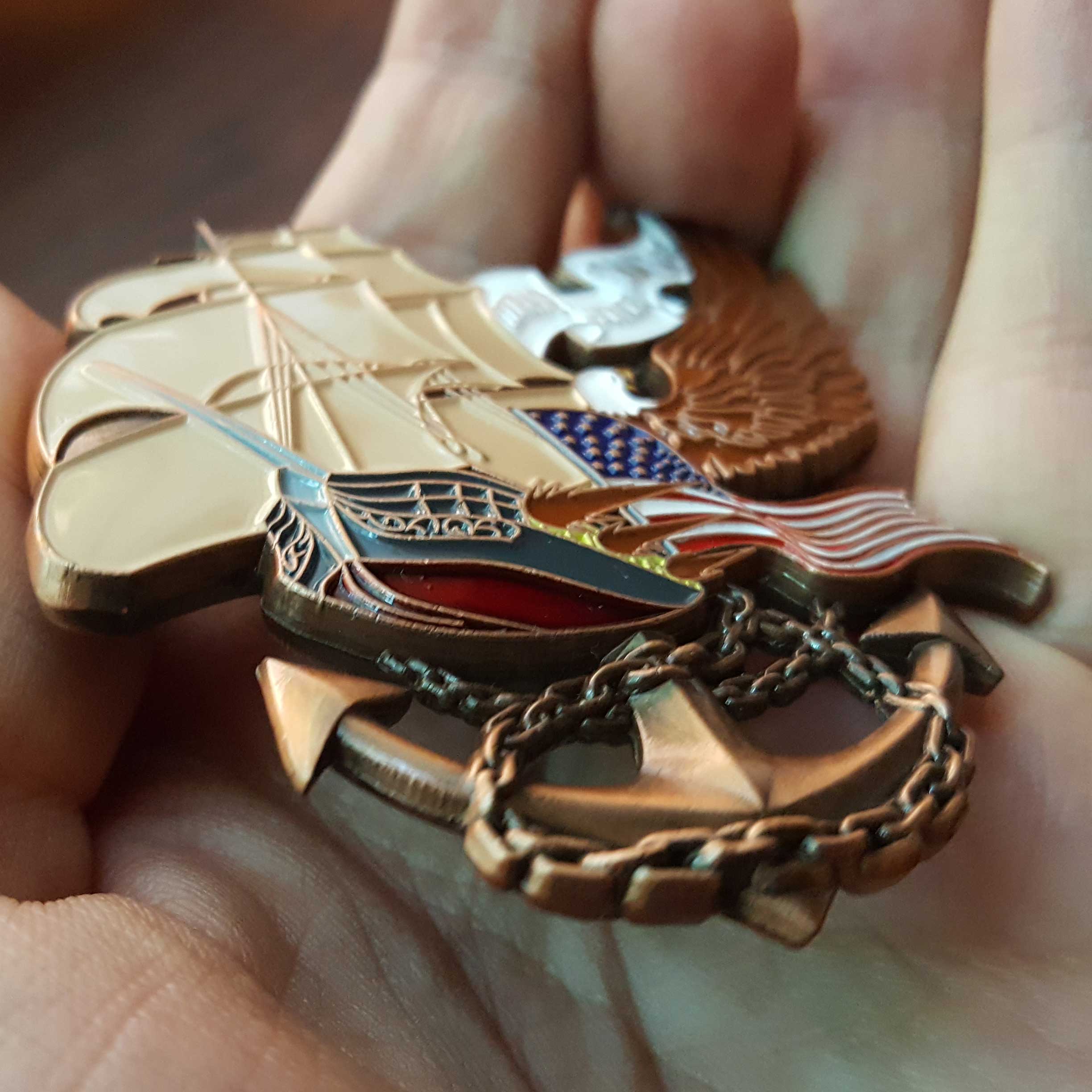USS  Constitution Challenge Coin
